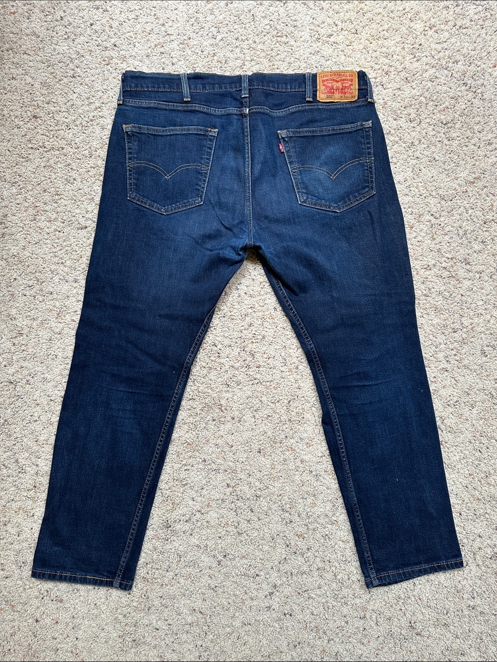 Levi's Men's Deep Blue Slim Straight Jeans 502